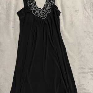 American City Wear Black Dress with Metallic Accents